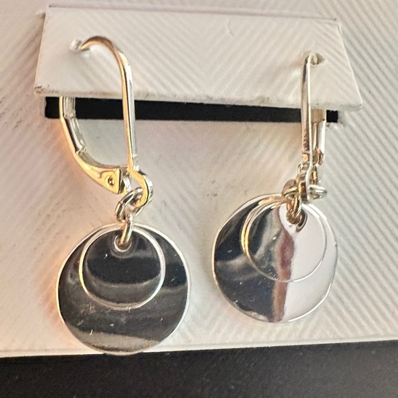 Lauren Ralph Lauren Silver Minimalist Earrings - Picture 2 of 4